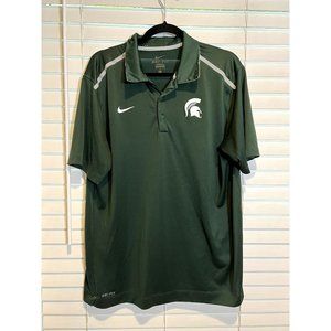 Nike Michigan State Spartans Polo Shirt -‎ Size L